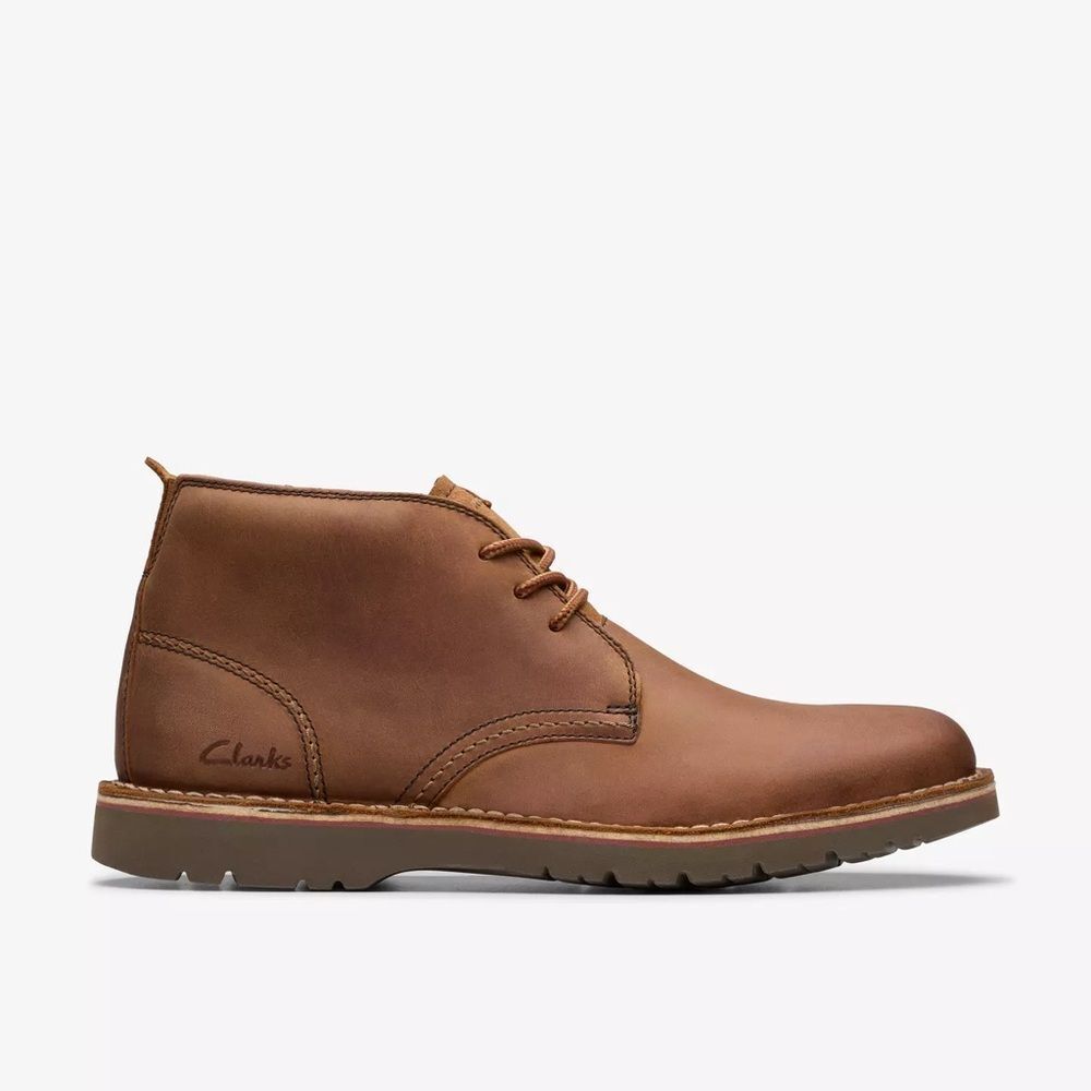 Clarks Eastridge Mid Leather Boot Light Brown Sz 10